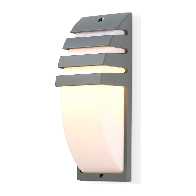 Уличный настенный архитектурный светильник ST5201 GR серый IP54 E27 max 40W 331*112*35 Ambrella Light 6