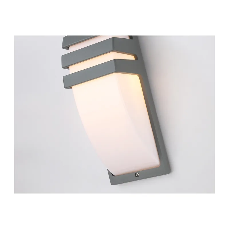 Уличный настенный архитектурный светильник ST5201 GR серый IP54 E27 max 40W 331*112*35 Ambrella Light 7