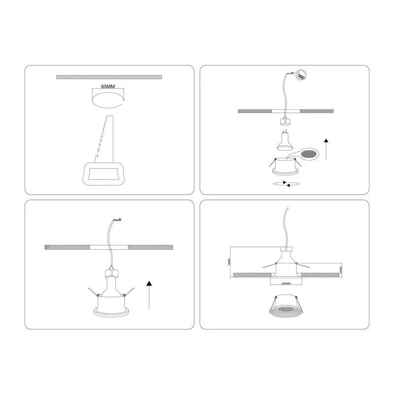 Встраиваемый точечный светильник MR16 1*GU5.3 TN102855 WH белый MR16 GU5.3 D90*40 Ambrella Light 8