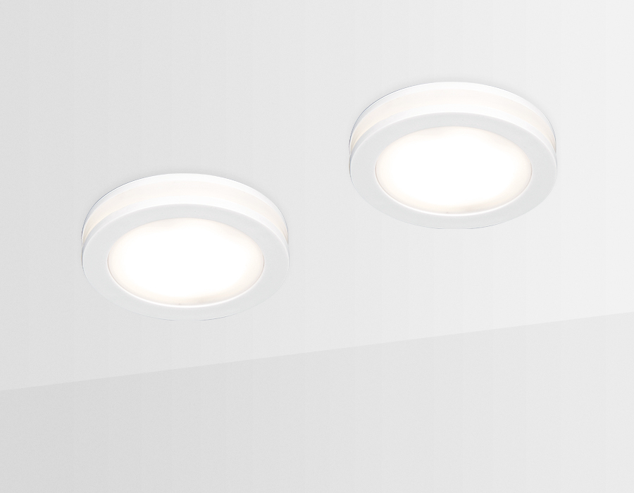 Встраиваемый светодиодный точечный светильник TN140 WH белый LED 4200K 7W D80*30 Ambrella Light 7