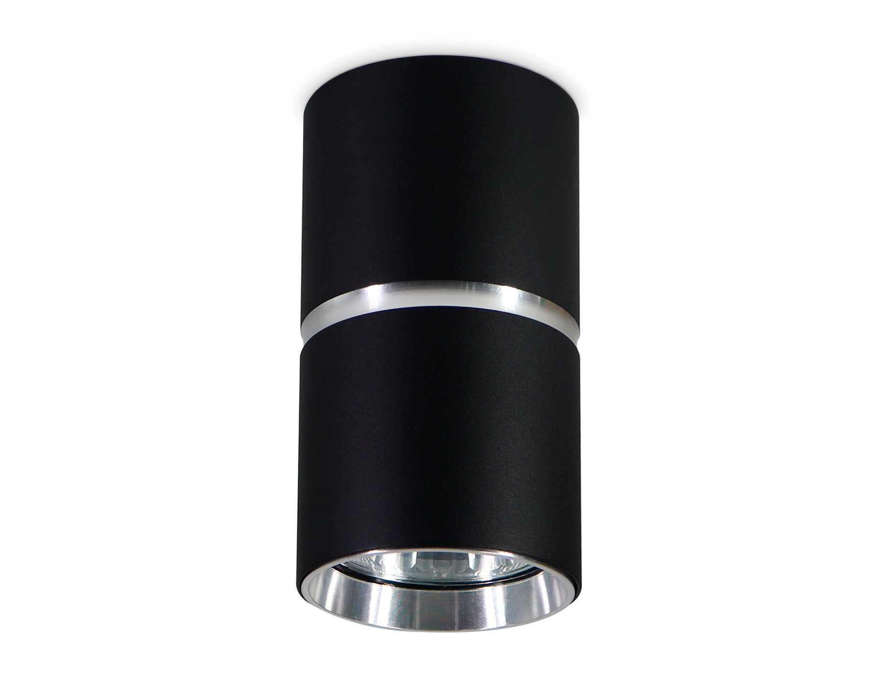 Накладной точечный светильник GU10 TN213116 BK/CH черный/хром GU10 D55*100 Ambrella Light 4