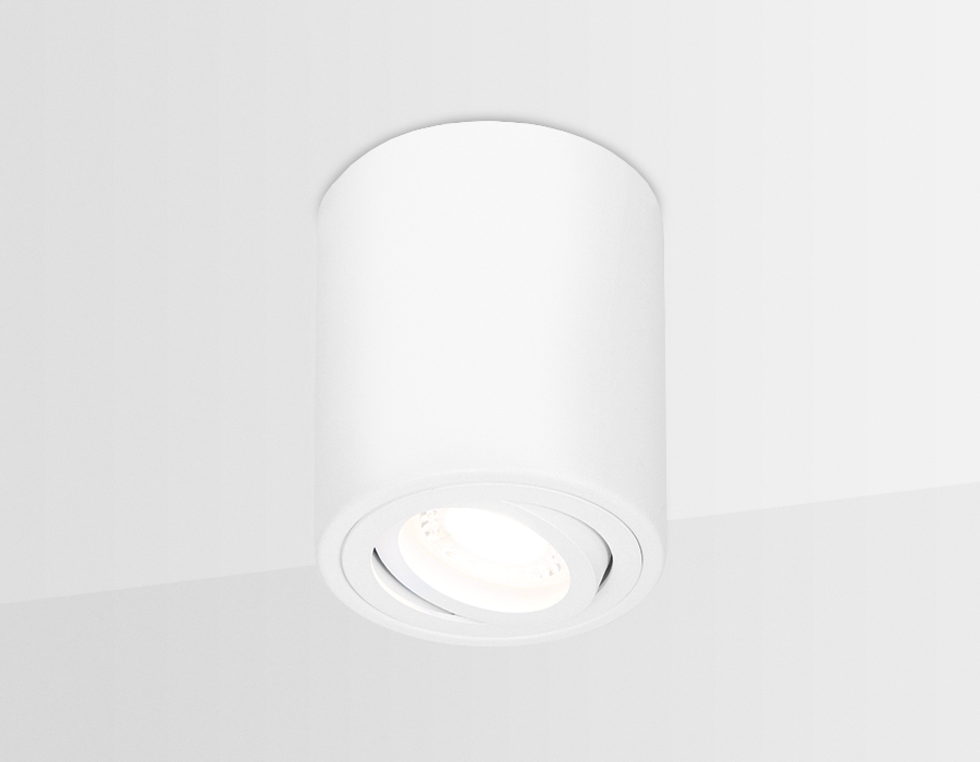 Накладной поворотный точечный светильник TN225 WH белый GU5.3 D80*100 Ambrella Light 5