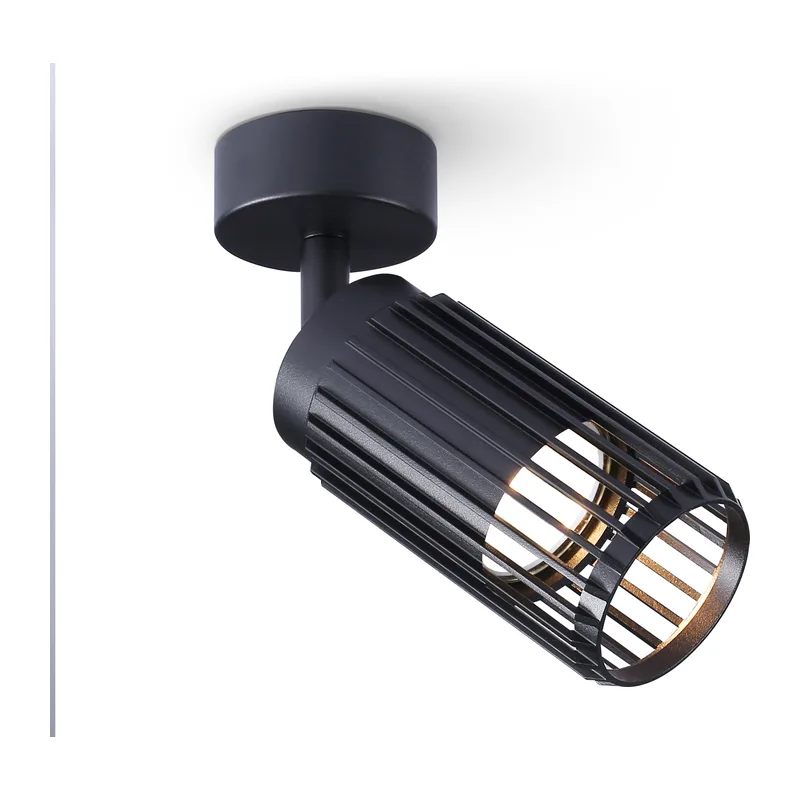 Настенно-потолочный поворотный светильник 1*GU10 TN51679 BK черный GU10 D60*120 Ambrella Light 6