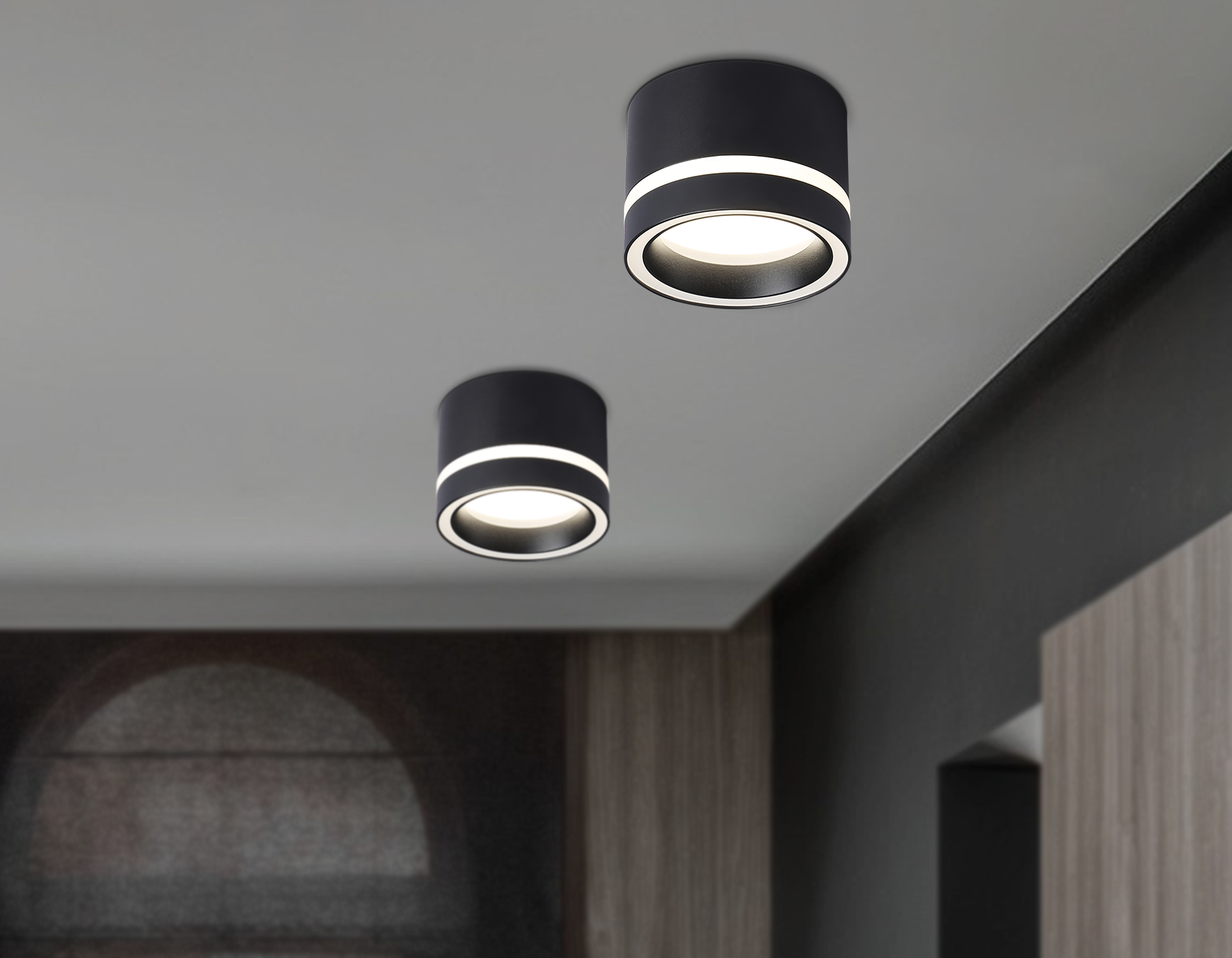 Накладной точечный светильник GX53 TN5246 BK черный GX53 max 12W D85*62 Ambrella Light 12