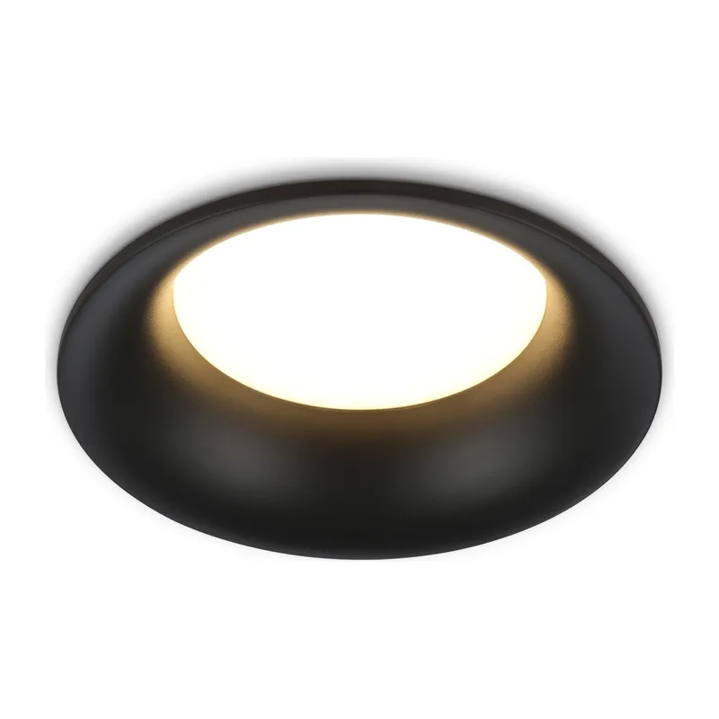 Встраиваемый точечный светильник 1*GX53 IP44 TN6754 BK черный IP44 GX53 max 15W D105*33 Ambrella Light