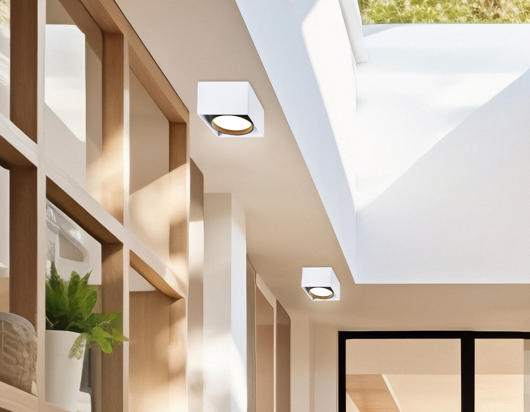 Накладной точечный светильник GX53 TN70865 WH/BK белый/черный GX53 max 12W 95*95*62 Ambrella Light 9