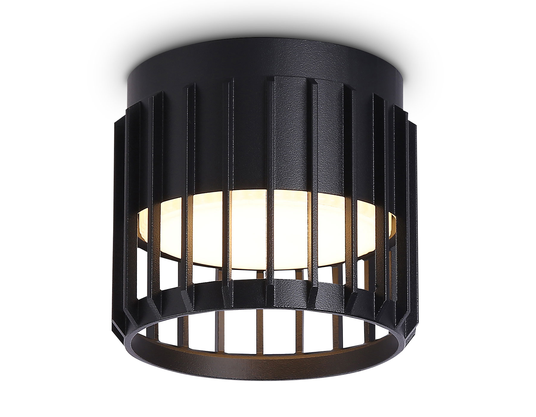 Накладной светильник со сменной лампой GX53 TN71155 BK черный GX53 D100*80 Ambrella Light 5