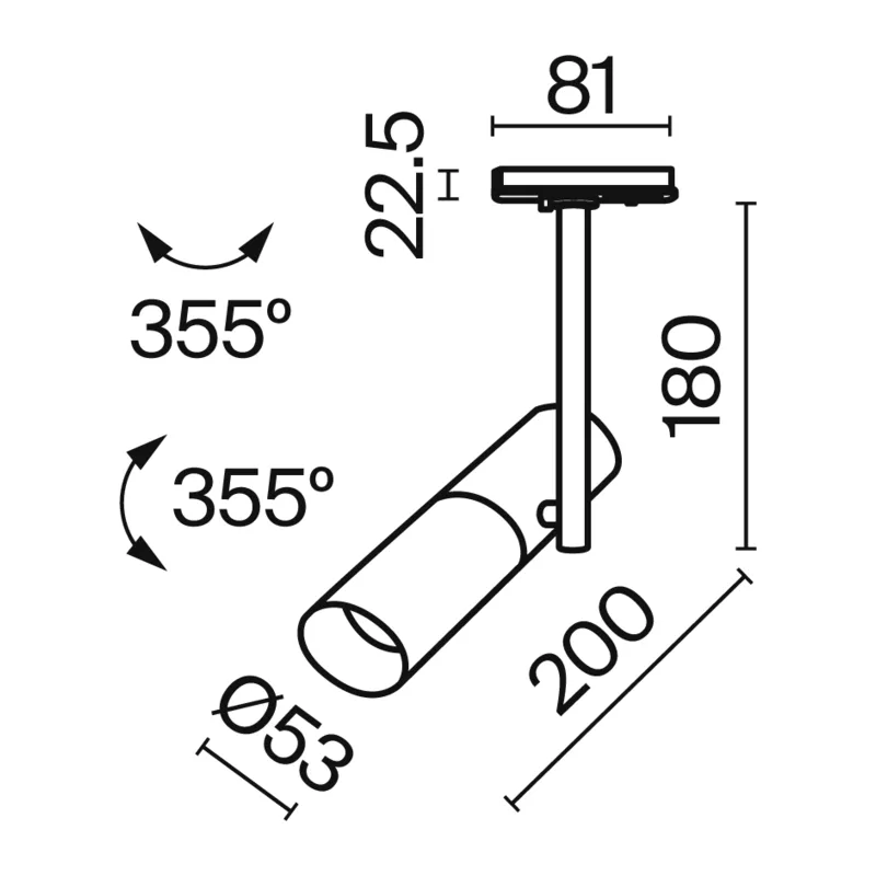 Трековый светильник Элти / Elti Unity GU10 10Вт Maytoni TR005-1-GU10-BG 2