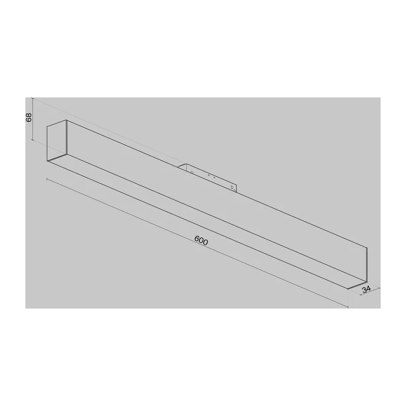 Трековый светильник Базис / Basis S35 3000K 20Вт 120° Maytoni TR012-2-20W3K-B 3