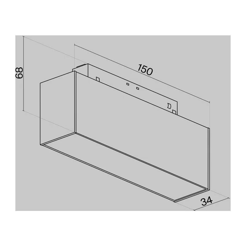 Трековый светильник Базис / Basis S35 3000K 7Вт Maytoni TR012-2-7W3K-B 3