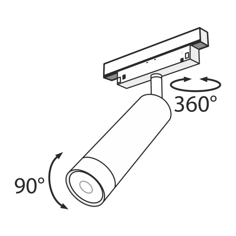 Трековый светильник Фокус / Focus Led S35 4000K 7Вт 24° Maytoni TR019-2-7W4K-B 2