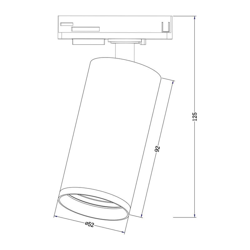 Трековый светильник Фокус С / Focus S Unity GU10 10Вт Maytoni TR020-1-GU10-W 4