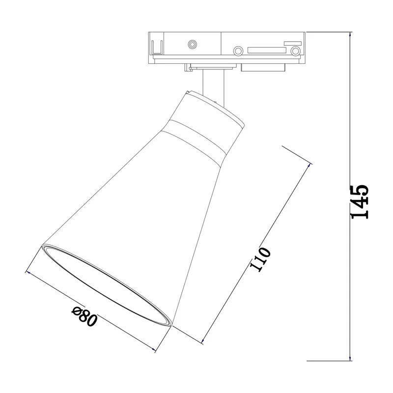 Трековый светильник Вирар / Virar Unity GU10 10Вт Maytoni TR022-1-GU10-W 3