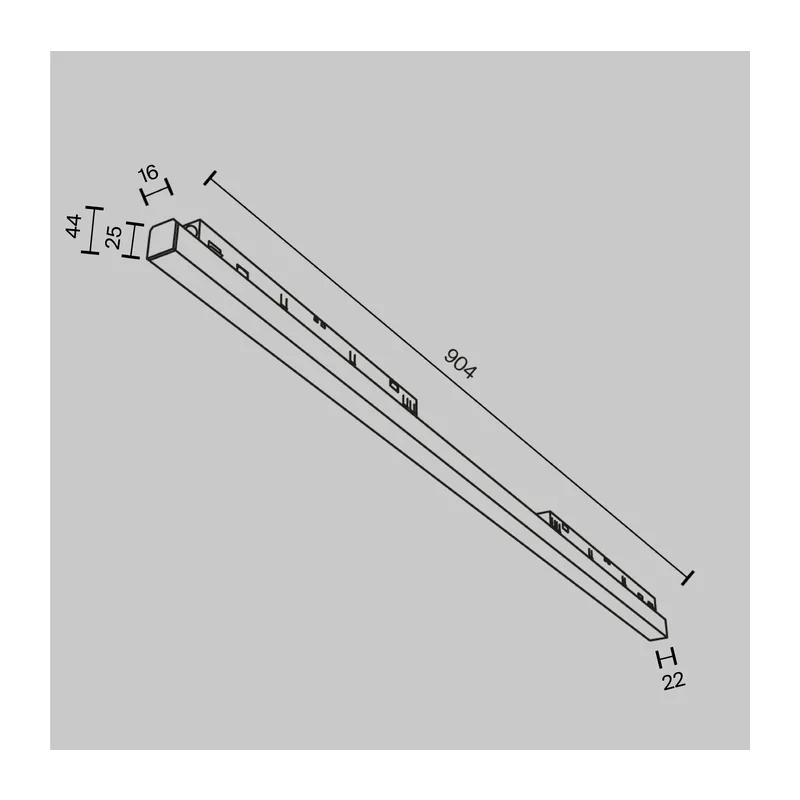 Трековый светильник Базис / Basis Exility 2700-6000K 30Вт 120° Dim Smart Maytoni TR030-4-30W3K-WW-DS-W 2