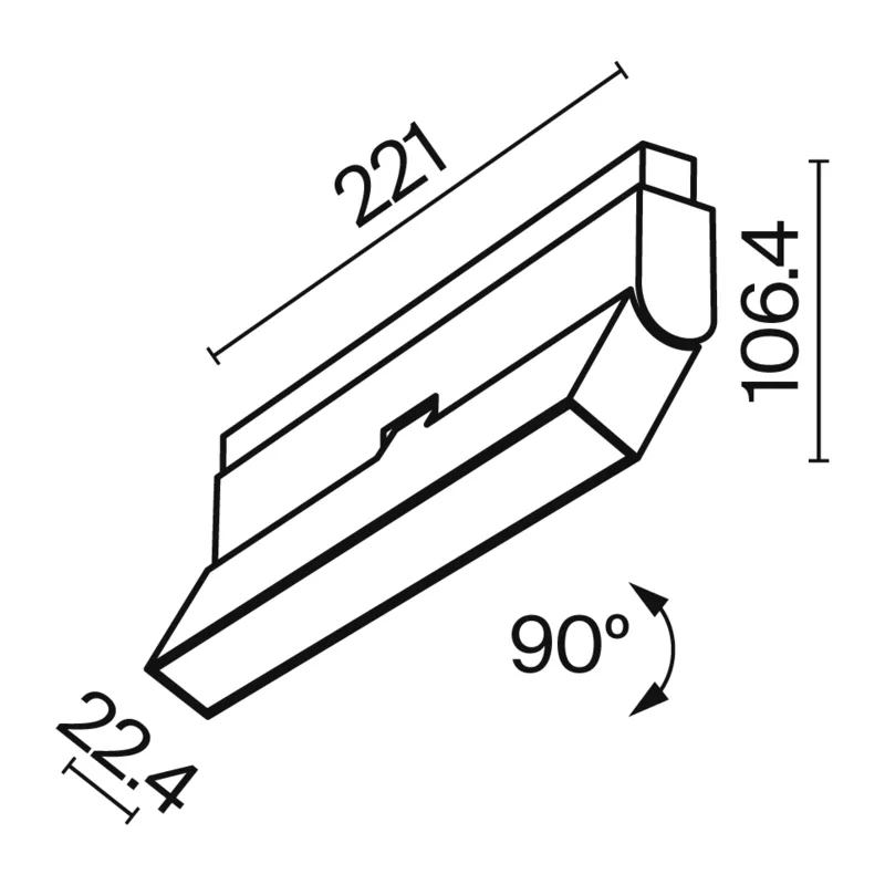 Трековый светильник Базис / Basis Exility 2700-6000K 12Вт 120° Dim Dali1 Maytoni TR036-4-12WTW-DD-W 2