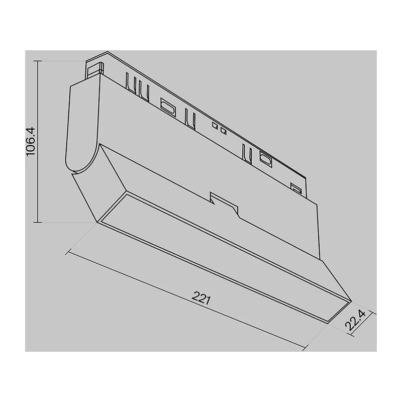 Трековый светильник Базис / Basis Exility 2700-6000K 12Вт 120° Dim Dali2 Maytoni TR036-4-12WTW-DD2-W 5
