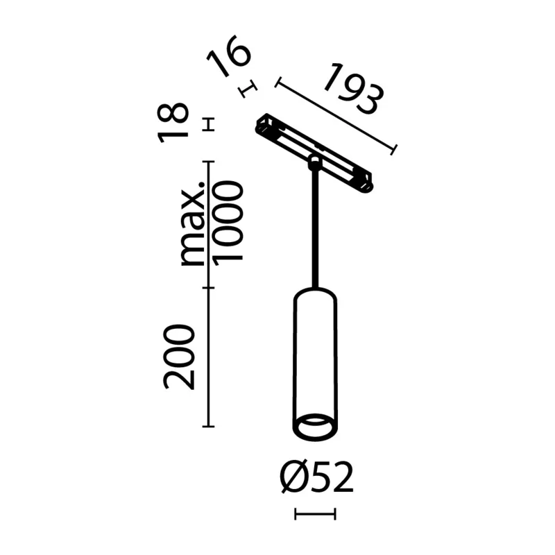 Трековый светильник Фокус / Focus Led Exility 2700-6000K 12Вт 36° Dim Smart Maytoni TR041-4-12W3K-M-DS-BBS 3
