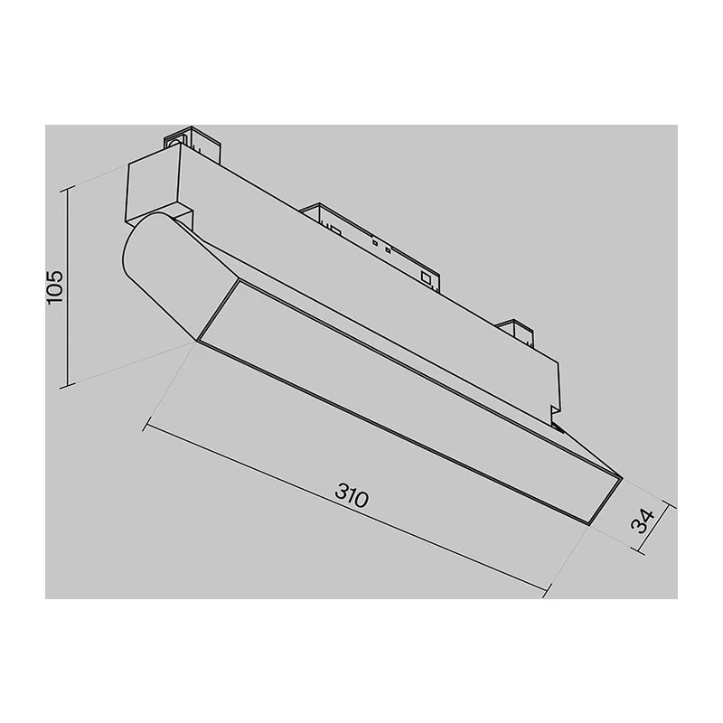 Трековый светильник Базис / Basis Gravity 3000K 20Вт 120° Maytoni TR075-2-20W3K-B 9