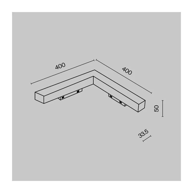 Трековый светильник Базис угловой / Basis Angle Gravity 4000K 24Вт 120° Maytoni TR078-2-24W4K-W 2