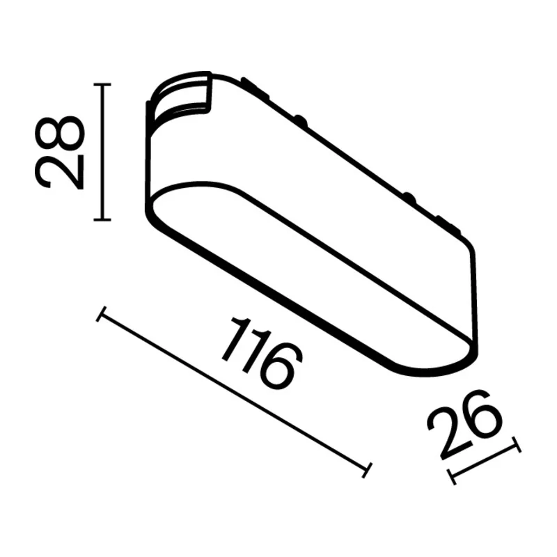Трековый светильник Базис / Basis Radity 3000K 6Вт 120° Maytoni TR080-1-6W3K-W 2