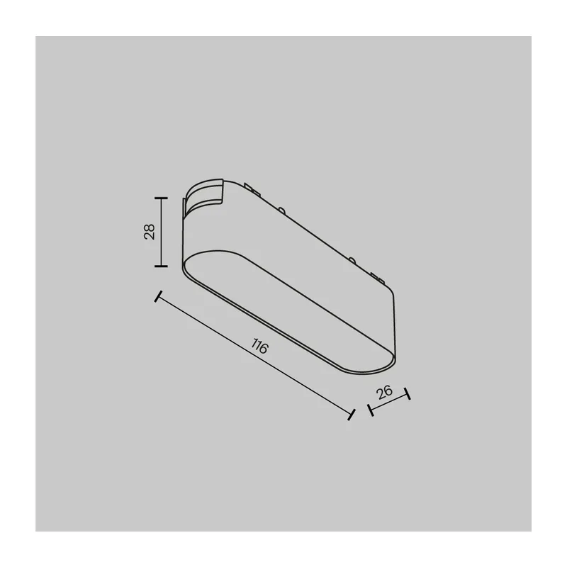 Трековый светильник Базис / Basis Radity 4000K 6Вт 120° Maytoni TR080-1-6W4K-W 11