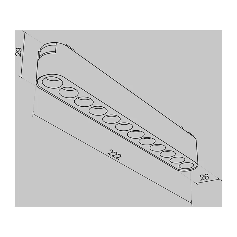Трековый светильник Точки / Points Radity 3000K 12Вт 36° Maytoni TR082-1-12W3K-M-B 9