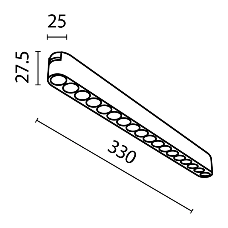 Трековый светильник Точки / Points Radity 3000K 16Вт 36° Maytoni TR082-1-18W3K-M-W 2