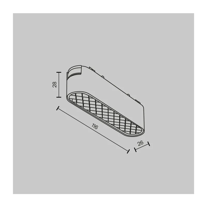 Трековый светильник Базис / Basis Grid Radity 4000K 6Вт 120° Maytoni TR084-1-6W4K-W 10