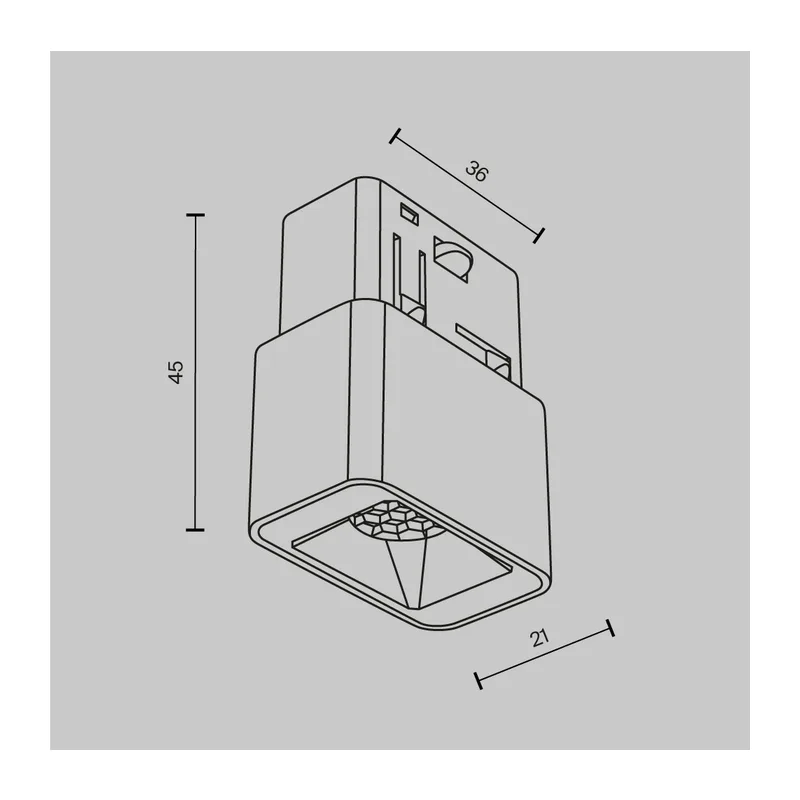 Трековый светильник Точки / Points S Exility 3000K 2Вт 24° Maytoni TR100-2-2W3K-S-B 13