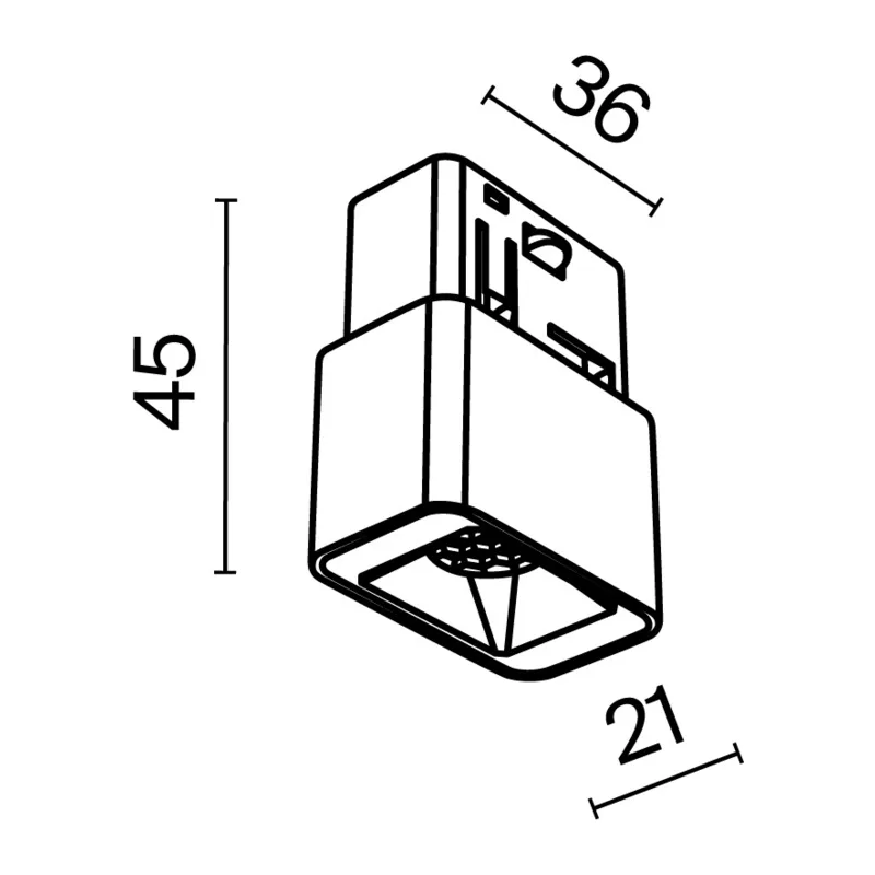 Трековый светильник Точки / Points S Exility 3000K 2Вт 24° Maytoni TR100-2-2W3K-S-W 3