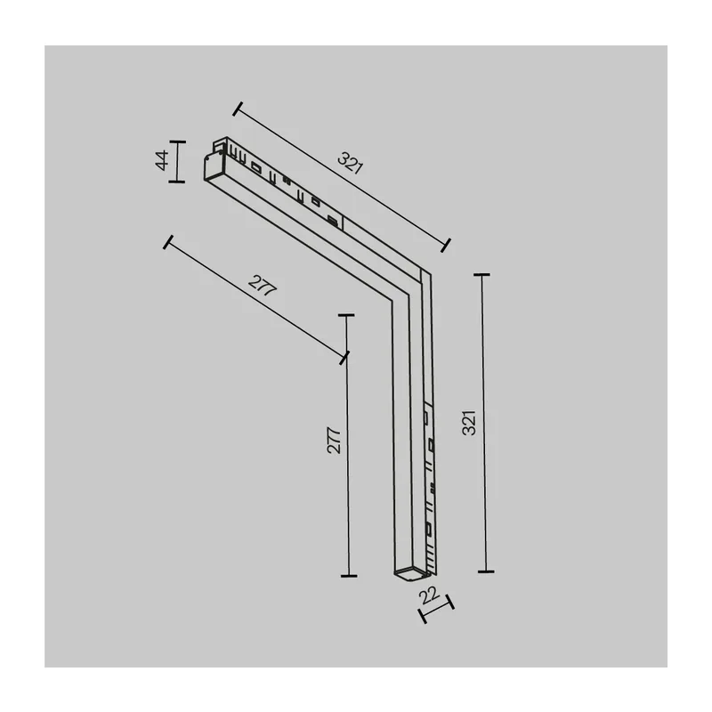 Трековый светильник Базис угловой / Basis Angle Exility 4000K 24Вт 120° Maytoni TR102-24W4K-W 11