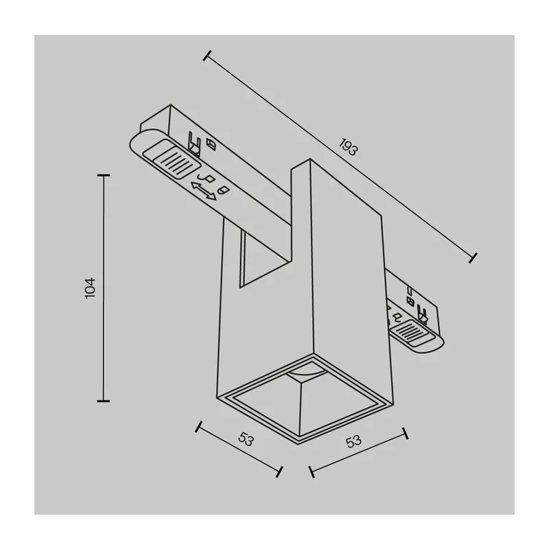 Трековый светильник Альфа / Alfa Exility 3000K 7Вт 50° Maytoni TR121-2-7W3K-B 9