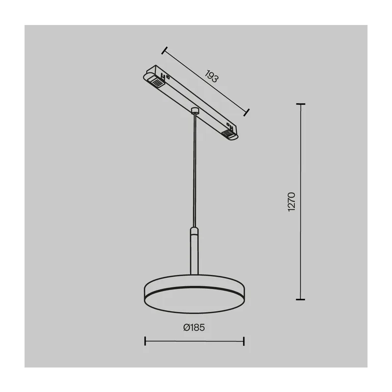 Трековый светильник Плато / Plato Exility 3000K 15Вт 120° Maytoni TR123-2-15W3K-B 6