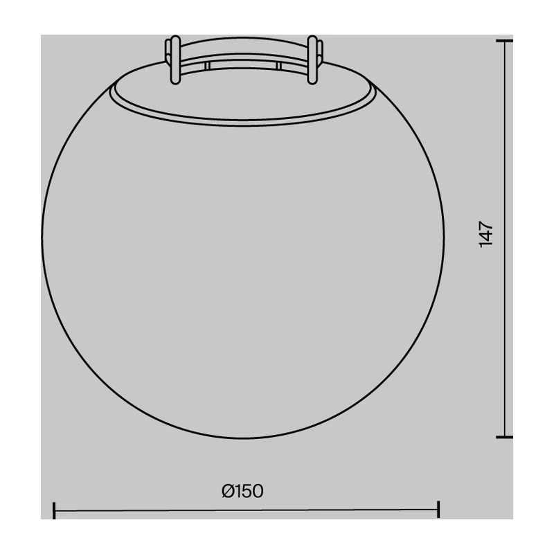 Подвесной светильник Луна / Luna Parity 3000K 10Вт 170° Maytoni TR125B-10W3K-B 10