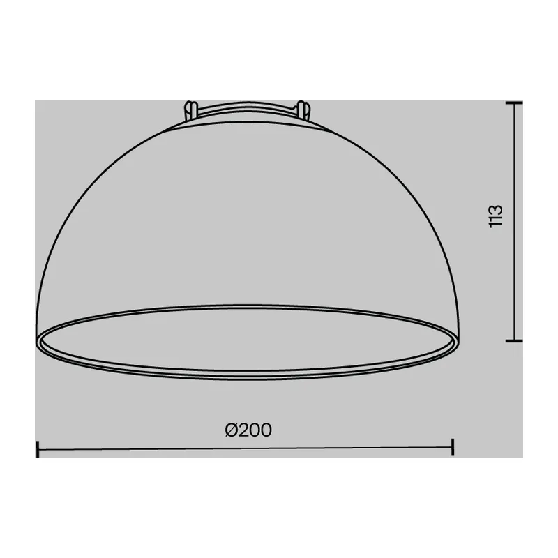 Подвесной светильник Кубок / Bowl Parity 4000K 20Вт 120° черный Maytoni TR126B-20W4K-B 8