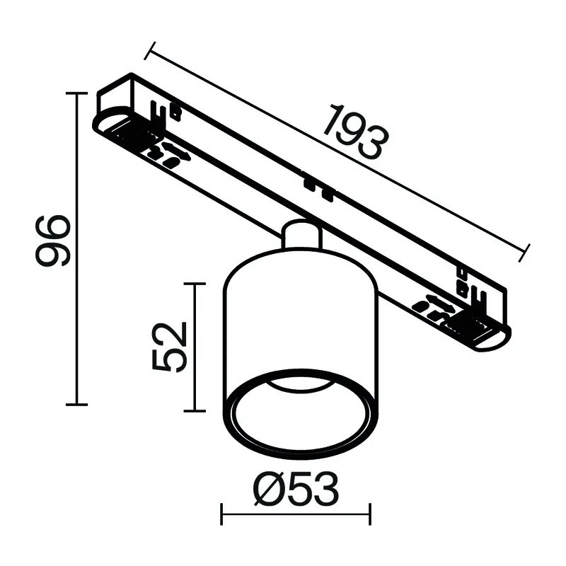 Трековый светильник Альфа / Alfa S Exility 2700-6000K 7Вт 50° Dim Smart Maytoni TR132-4-7W-DS-B 2
