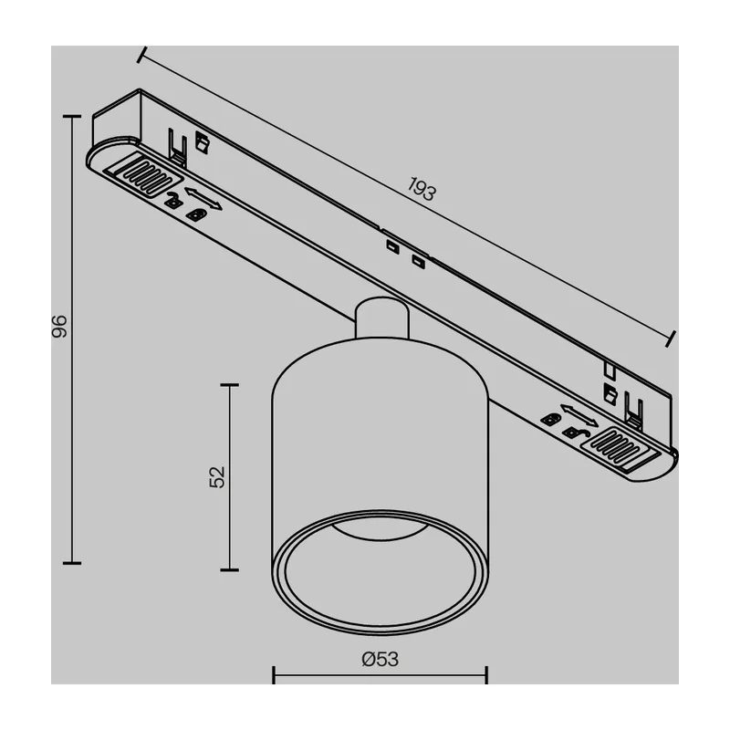 Трековый светильник Альфа / Alfa S Exility 2700-6000K 7Вт 50° Dim Smart Maytoni TR132-4-7W-DS-BS 11