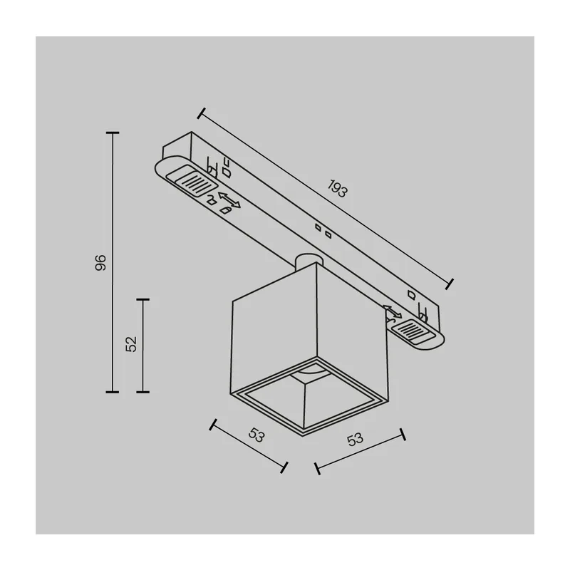 Трековый светильник Альфа / Alfa S Exility 2700-6000K 7Вт 50° Dim Smart Maytoni TR133-4-7W-DS-B 9