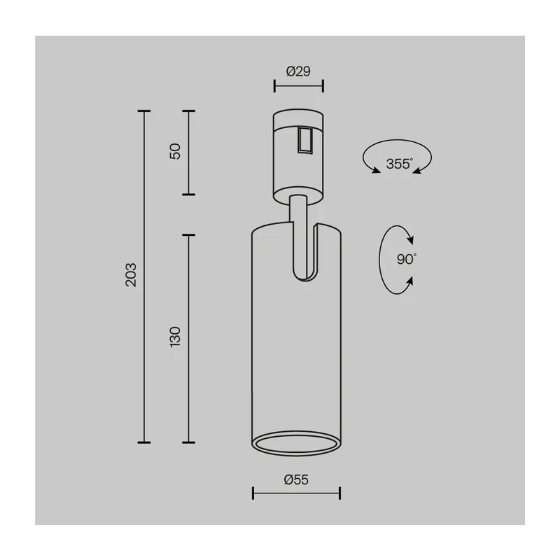 Трековый светильник Фокус / Focus Led Flarity 4000K 12Вт 50° Maytoni TR144-1-12W4K-W-B 2