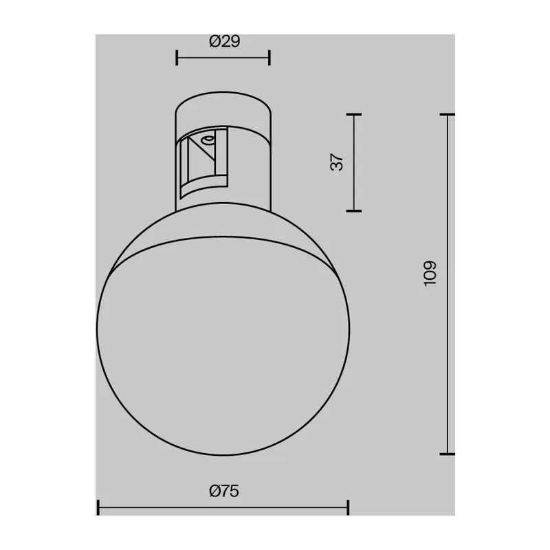 Трековый светильник Луна / Luna Flarity 4000K 4Вт 120° Maytoni TR149-1-5W4K-PT 9