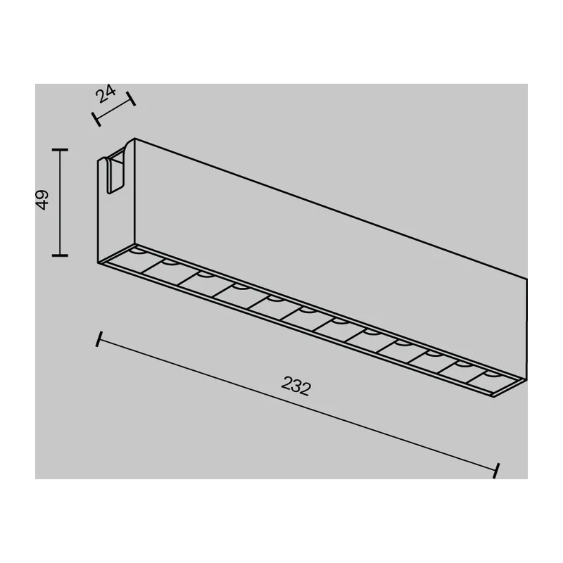 Трековый светильник Точки / Points Flarity 4000K 12Вт 40° Maytoni TR150-1-12W4K-M-BS 9