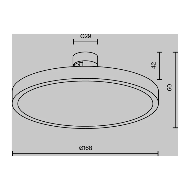 Трековый светильник Плато / Plato Flarity 4000K 10Вт 120° Maytoni TR153-1-10W4K-B 9