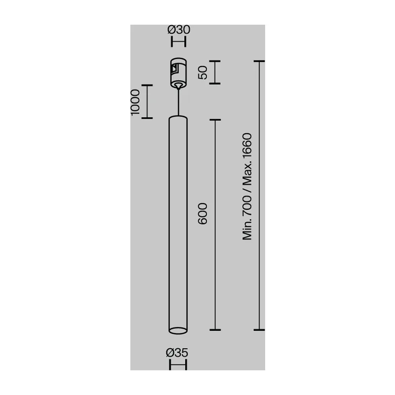 Трековый подвесой светильник Фокус / Focus Led Flarity 4000K 5Вт 30° Maytoni TR156-1-5W4K-PT 10