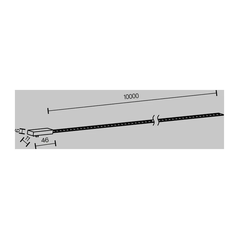 Трековый светильник Гибкий / Flex Elasity 3000К 100Вт 10м Maytoni TR160-1-100W3K-10B 9