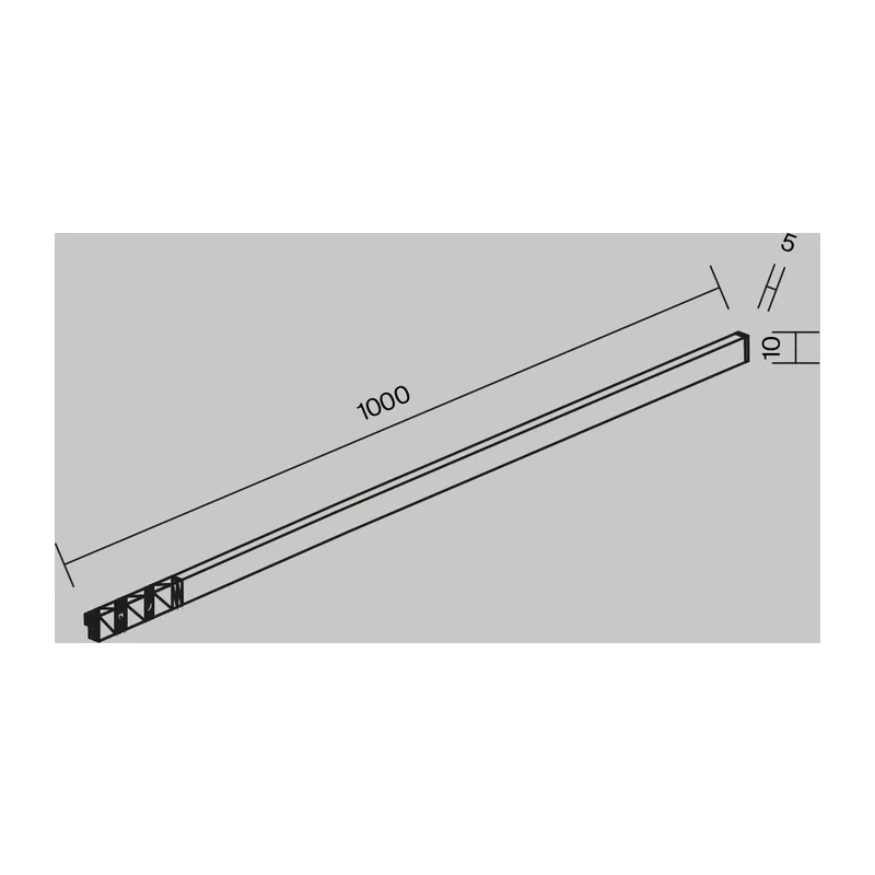 Трековый светильник Гибкий / Flex Levity 4000К 8Вт 1м Maytoni TR186-1-8W4K-B 10
