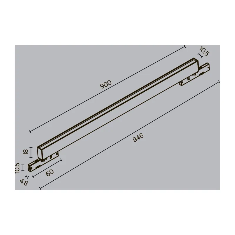 Трековый светильник Базис / Basis Levity 3000К 21Вт 100° Maytoni TR192-1-21W3K-B 8