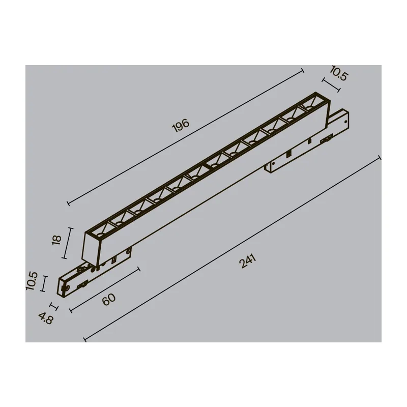 Трековый светильник Точки / Points Levity 2700К 10Вт 30° Maytoni TR193-1-10W2.7K-M-B 9