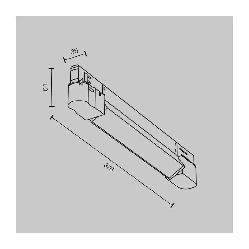 Трековый светильник Базис / Basis Trinity 2700K 10Вт 120° Maytoni TR196-3-10W2.7K-B 8