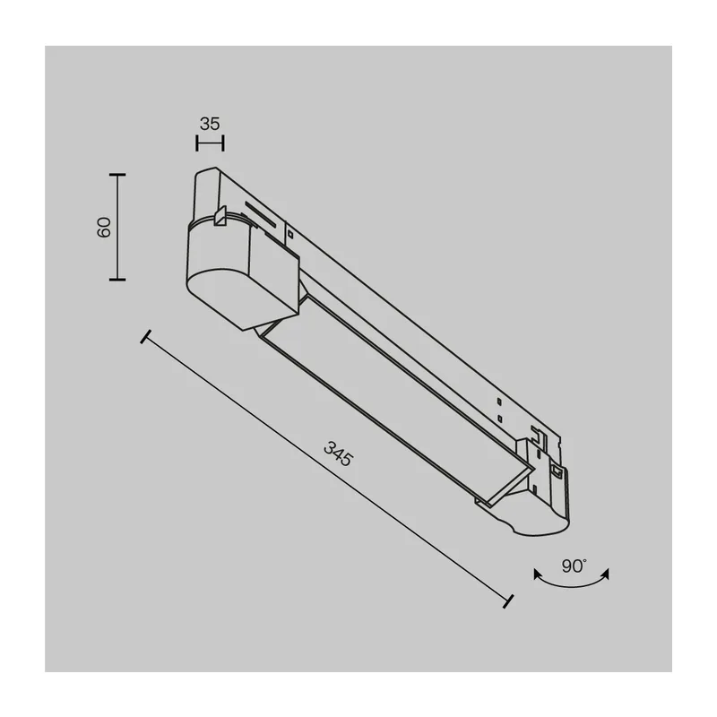 Трековый светильник Базис / Basis Trinity 4000K 10Вт 110° Maytoni TR196-3-10W4K-B(N) 2