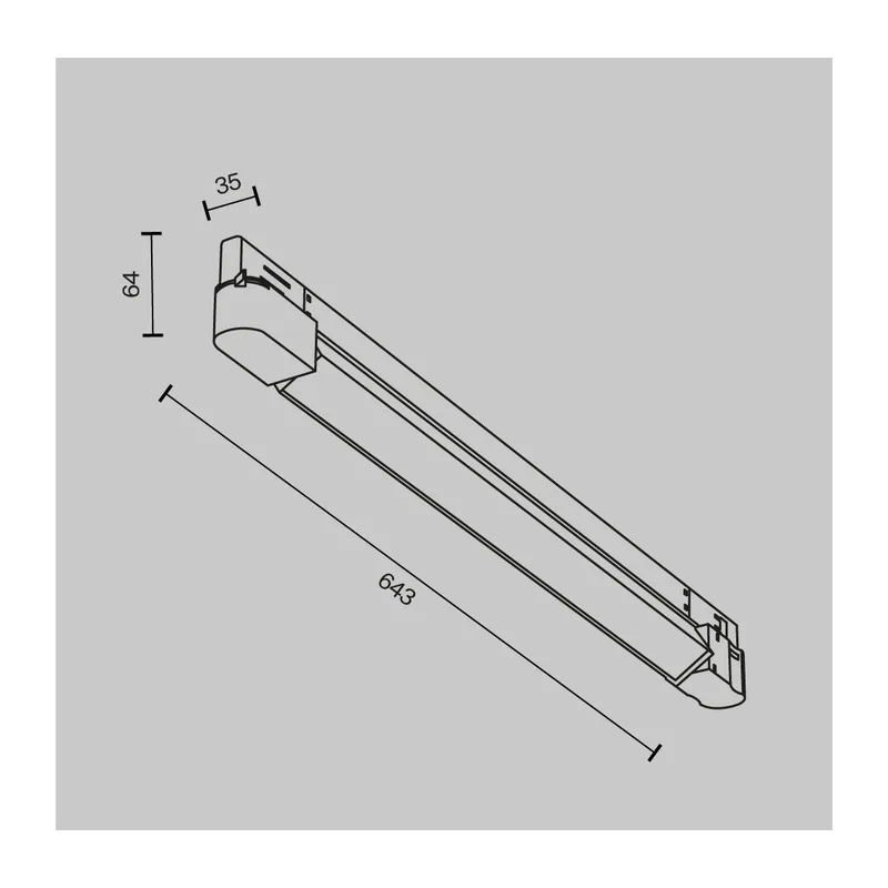 Трековый светильник Базис / Basis Trinity 2700K 20Вт 120° Maytoni TR196-3-20W2.7K-W 2